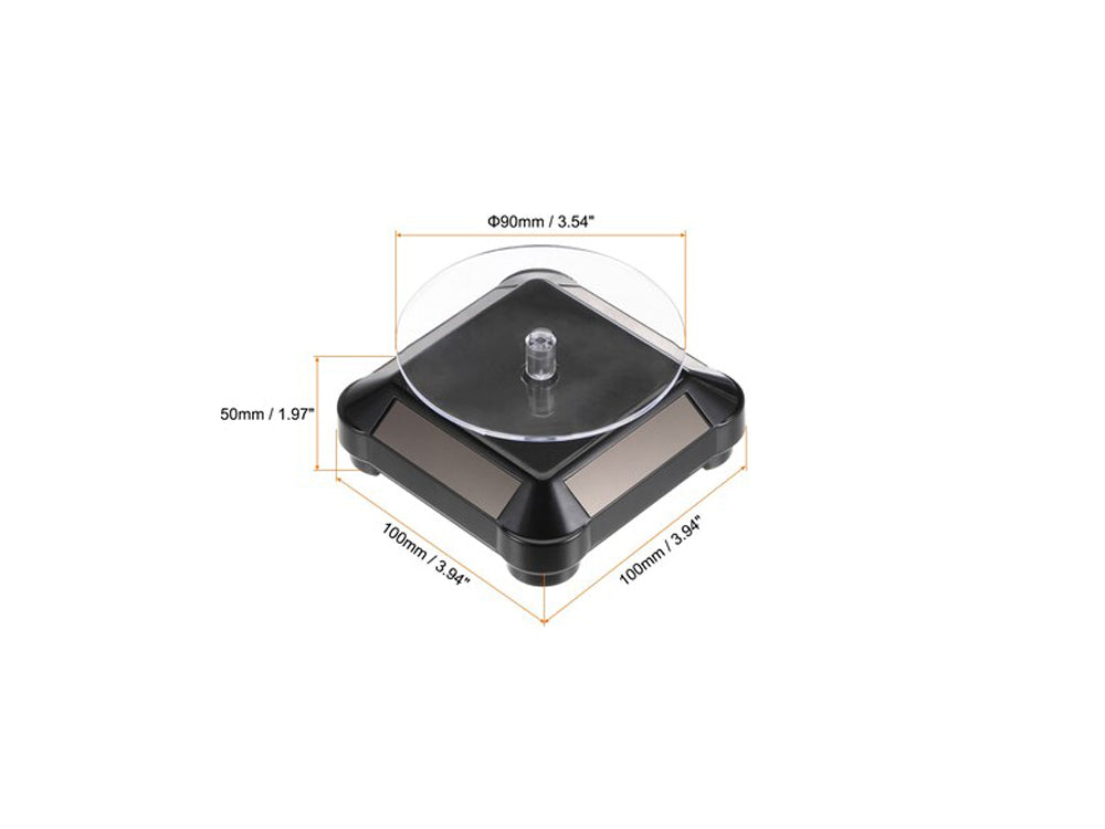 3.5″ Solar Rotating Display Stand with Black Base for 1/64 Scale Model Cars11