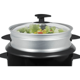 Better Chef 5-Cup - 10-Cup Cooked - Rice Cooker with Steamer and Non-Stick Pot by Jupiter Gear Home