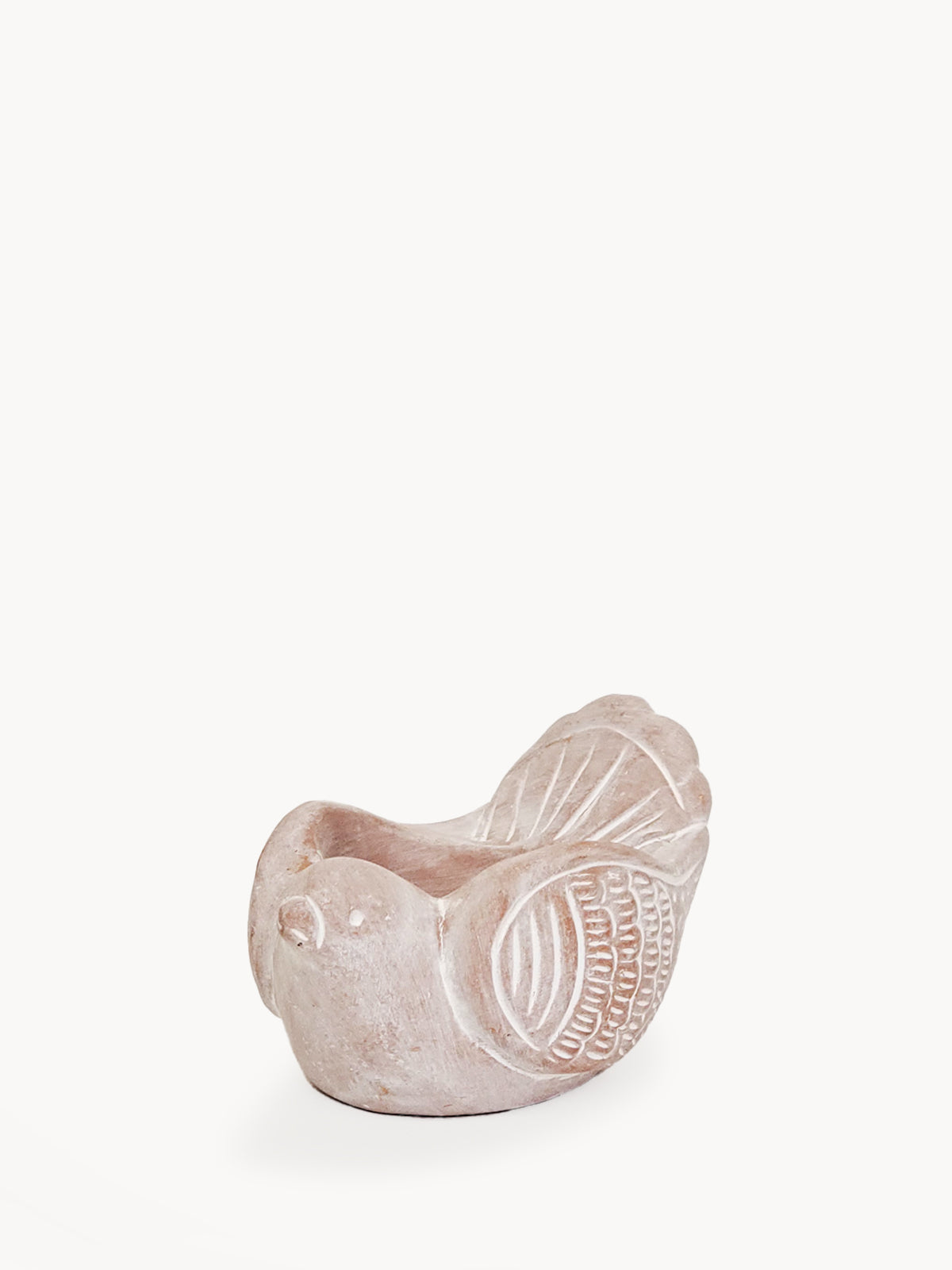 Terracotta Tea Light Candle Holder - Bird by KORISSA