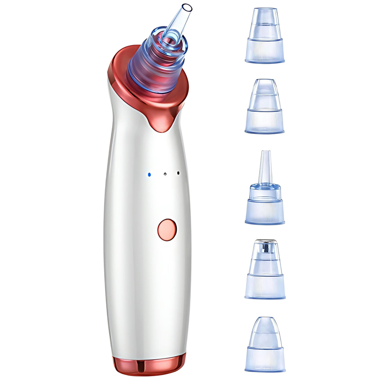 Electric Blackhead Remover Vacuum - Facial Pore Cleaner & Acne Extractor with 5 Suction Heads