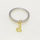 Dangle Initial Ring by Ellisonyoung.com