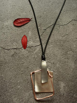 Simple Geometry Pendant Necklace by migunica