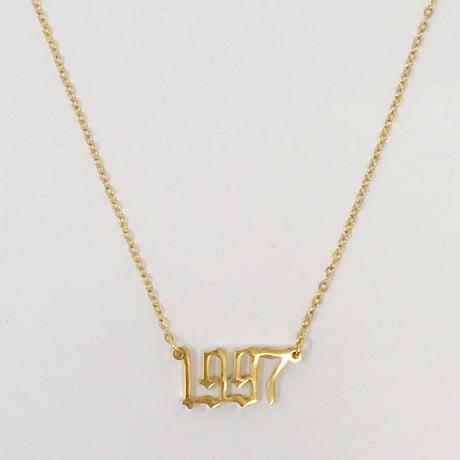 Birth Year Necklace by Ellisonyoung.com