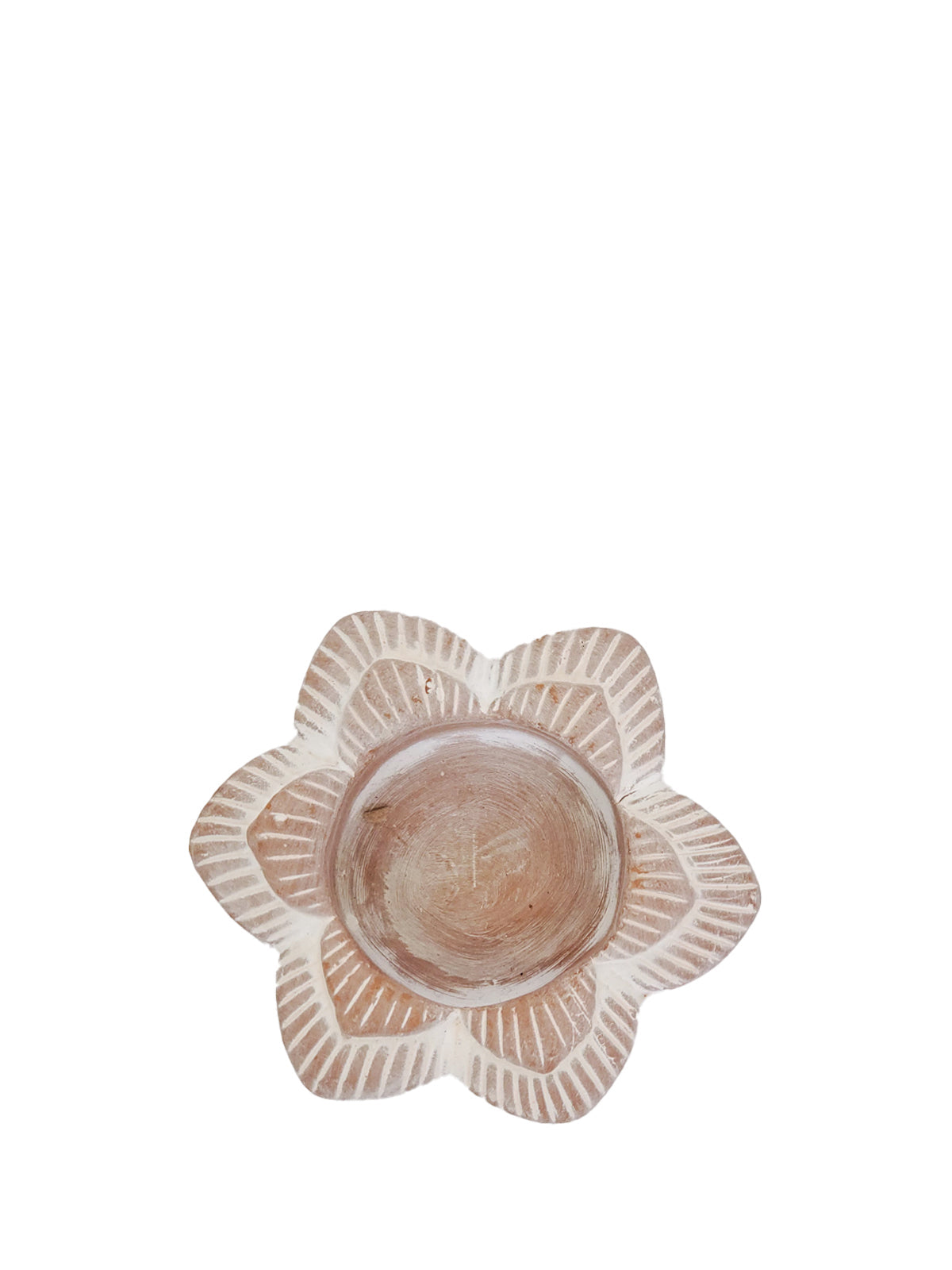 Terracotta Tea Light Candle Holder - Flower by KORISSA