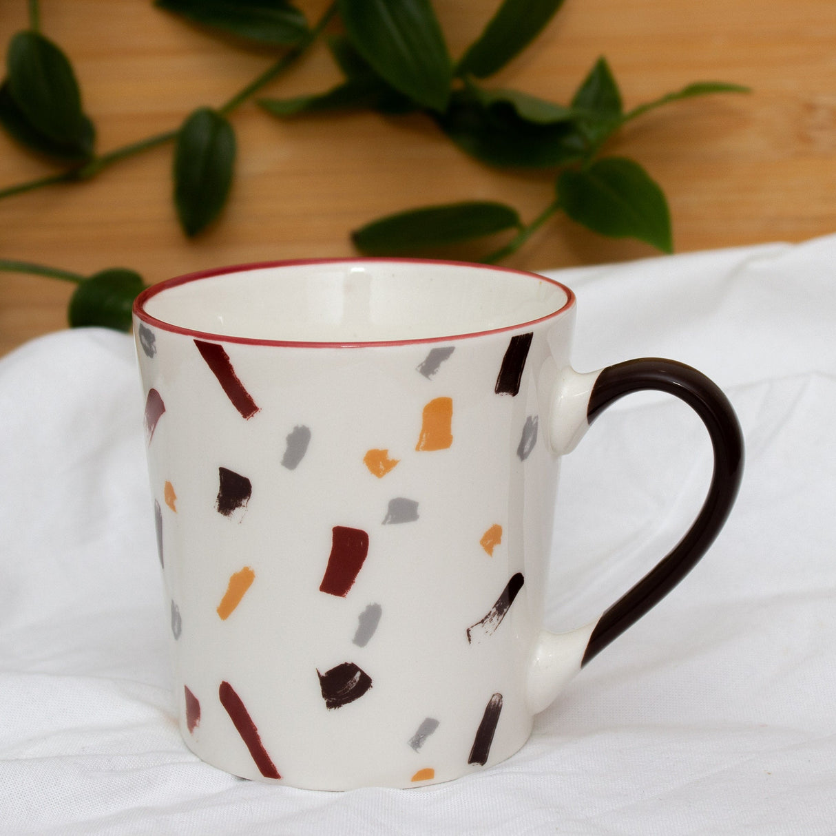 Set Of Four Artwork Palette Series Ceramic Mugs by Izhar Studio- CA