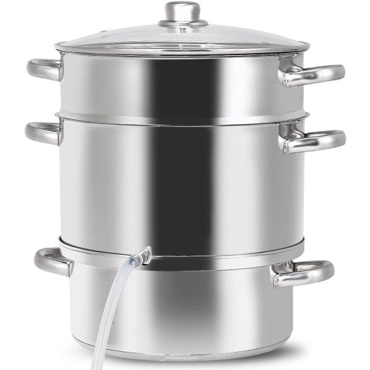 11-Quart Stainless Steel Fruit Juicer Steamer