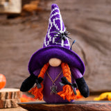 Spooky Spider Gnome Set, Spooky Halloween Decoration by OrnamentallyYou