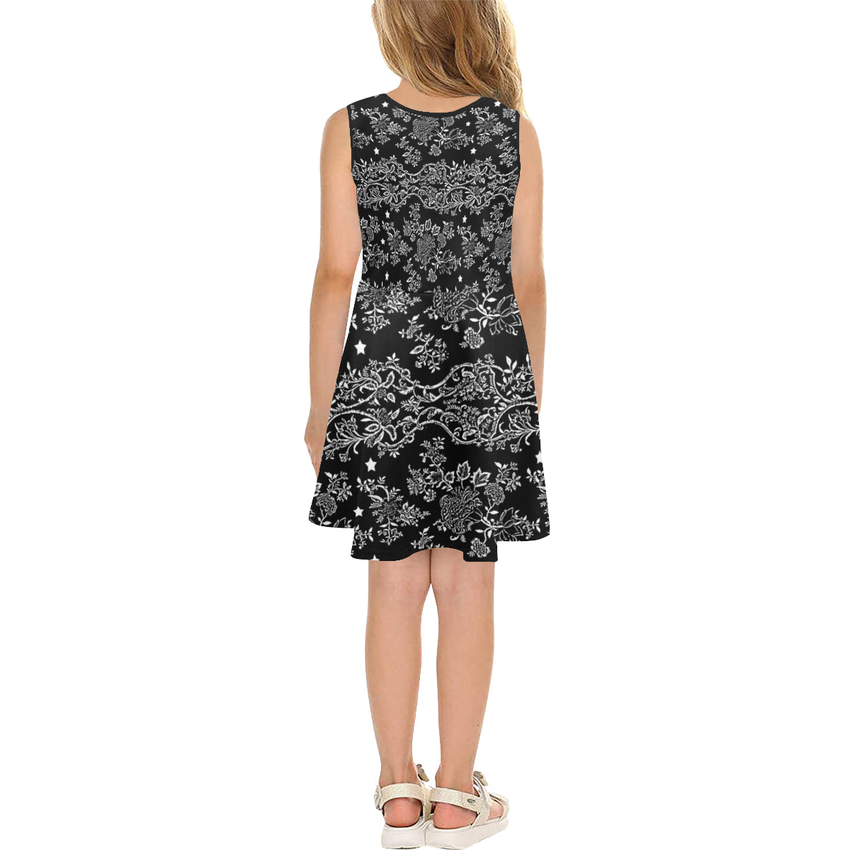 Lace N stars Black, skater dress by Stardust