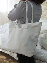 Casual Simple Letter Printed Tote Bag by migunica