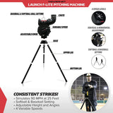 PowerNet Launch F-Lite Baseball and Softball Pitching Machine (1194) by Jupiter Gear