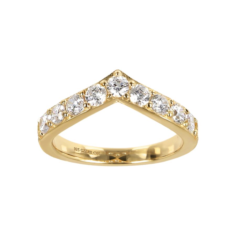 Chevron Design Band Ring by MILOR COMMENTSOLD