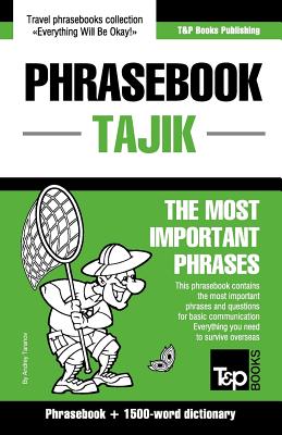 English-Tajik phrasebook and 1500-word dictionary - Paperback by Books by splitShops