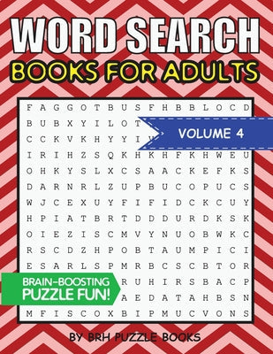 Word Search Books For Adults: 100 Word Search Puzzles For Adults - Brain-Boosting Fun Vol 4 - Paperback by Books by splitShops