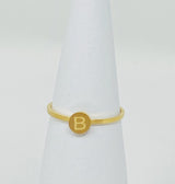 Tiny Initial Ring by Ellisonyoung.com