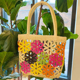 Hand Made Flower Power Tote by Ellisonyoung.com