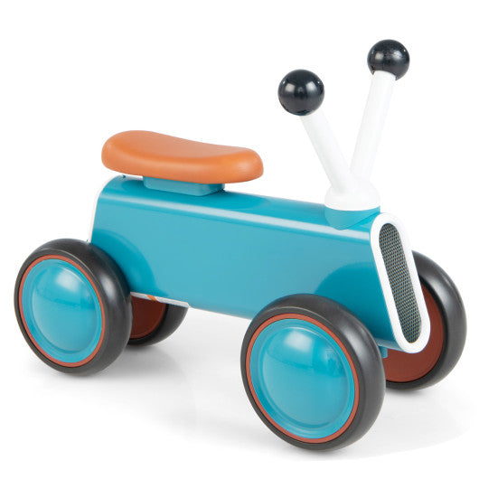 4 Wheels Baby Balance Bike without Pedal-Blue