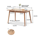 Natural Solid Oak Round Corner Dining Table by Blak Hom