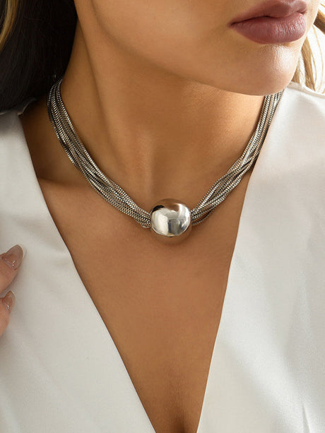 Original Stylish Statement Geometric Necklace by migunica