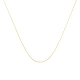 10K Gold 0.5 mm Slender & Dainty Fine Rope Chain Necklace by Haus of Brilliance