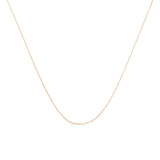 10K Gold 0.5 mm Slender & Dainty Fine Rope Chain Necklace by Infinite Jewels