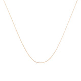 10K Gold 0.5 mm Slender & Dainty Fine Rope Chain Necklace by Haus of Brilliance