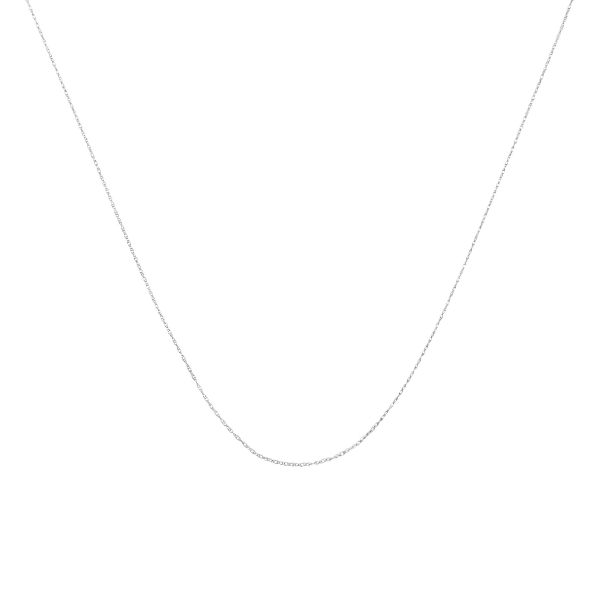 10K Gold 0.5 mm Slender & Dainty Fine Rope Chain Necklace by Haus of Brilliance