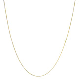 Unisex Solid 14K Gold 0.75mm Classic Box Chain Necklace by Haus of Brilliance