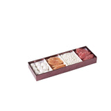 Four Section Maroon Tray 8 Packs Gift Box With Clear Cover 11" X 3.75" X 1.25" by Hammont