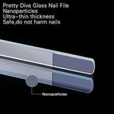 1 Professional Crystal Glass Finger Nail File with Case Pedicure Fingernail File by Plugsus Home Furniture