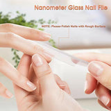 1 Professional Crystal Glass Finger Nail File with Case Pedicure Fingernail File by Plugsus Home Furniture