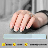 1 Professional Crystal Glass Finger Nail File with Case Pedicure Fingernail File by Plugsus Home Furniture