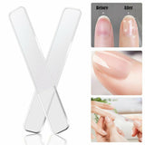 1 Professional Crystal Glass Finger Nail File with Case Pedicure Fingernail File by Plugsus Home Furniture