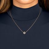 Diamond Pavé Star Of David Necklace 14K by By Adina Eden