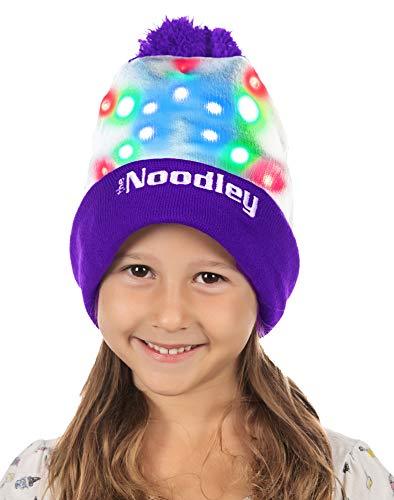 LED Flashing Light Up Beanie Hat Cool Stuff Gifts for Boys Girls Glow in the Dark (One Size)(CR2016) by The Noodley - Vysn