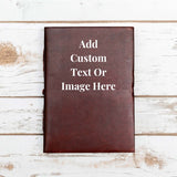 Custom Leather Journals - Dark Brown 5x7 by Soothi