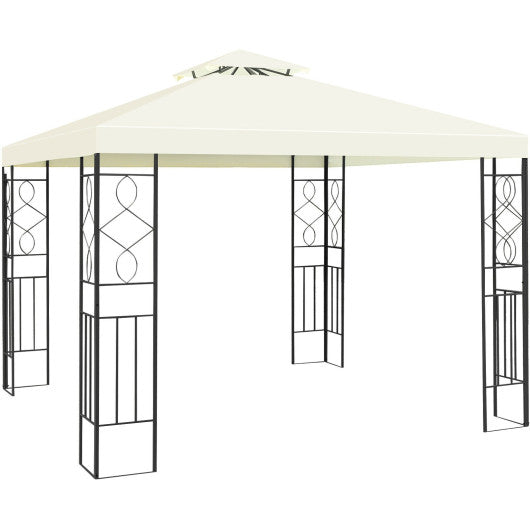 2 Tiers 10 x 10 Feet Patio Gazebo Canopy Tent