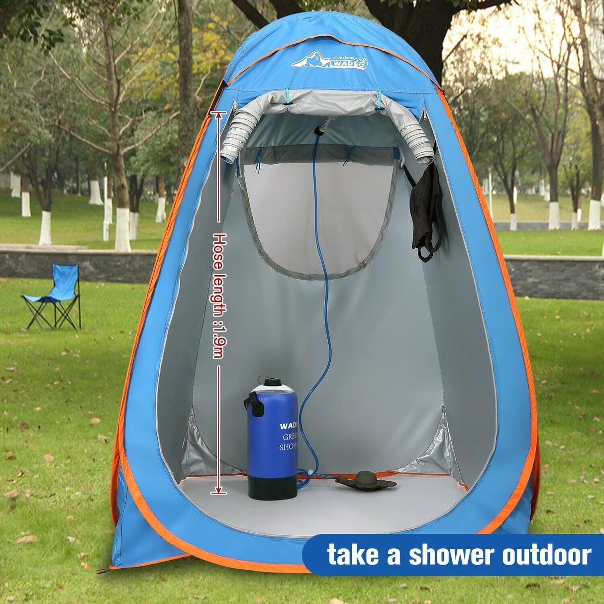 10L 2.6 Gallons Camping shower, Camp Shower, Portable Outdoor Camping Shower Bag by Plugsus Home Furniture