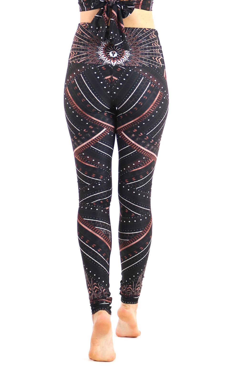 Humble Warrior Printed Yoga Leggings by Yoga Democracy