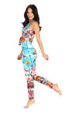 Flower Bomb Printed Yoga Leggings by Yoga Democracy