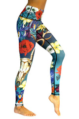 Georgia Printed Yoga Leggings by Yoga Democracy