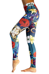 Georgia Printed Yoga Leggings by Yoga Democracy