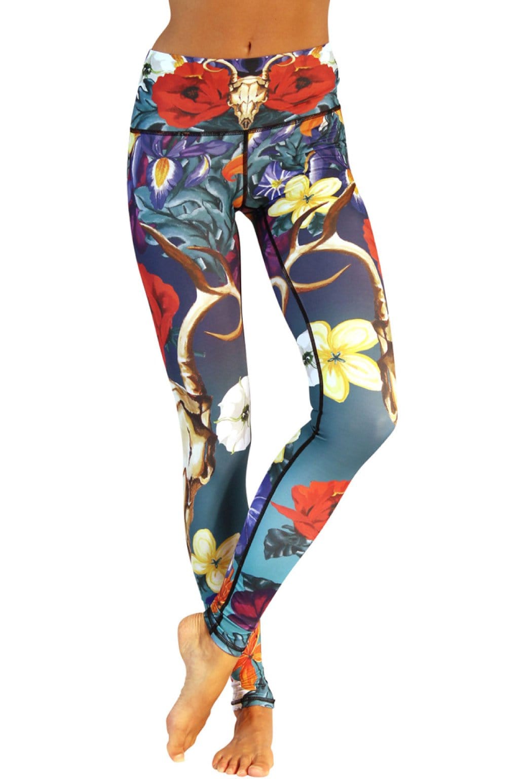 Georgia Printed Yoga Leggings by Yoga Democracy