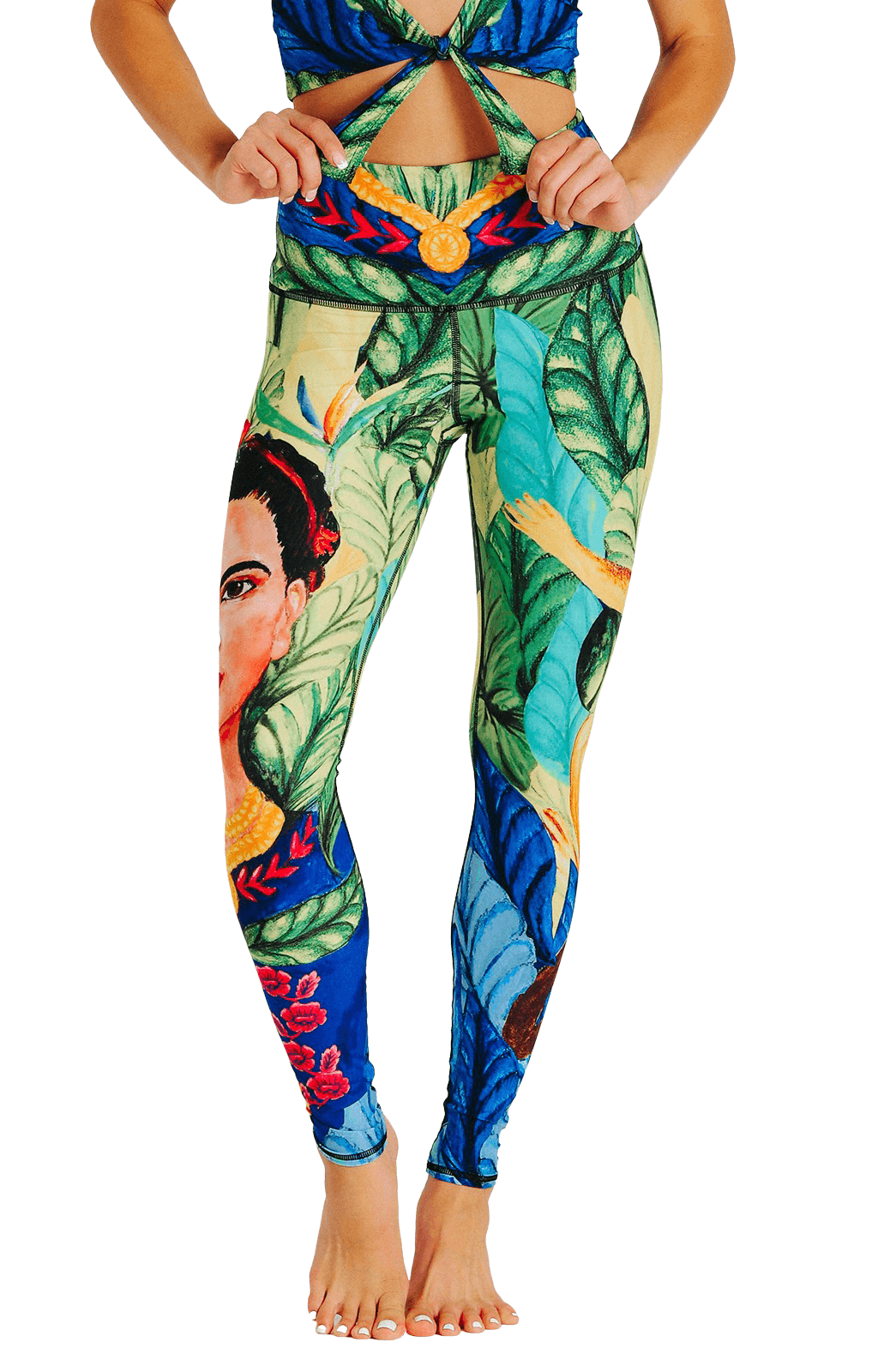 Frida Printed Yoga Leggings by Yoga Democracy