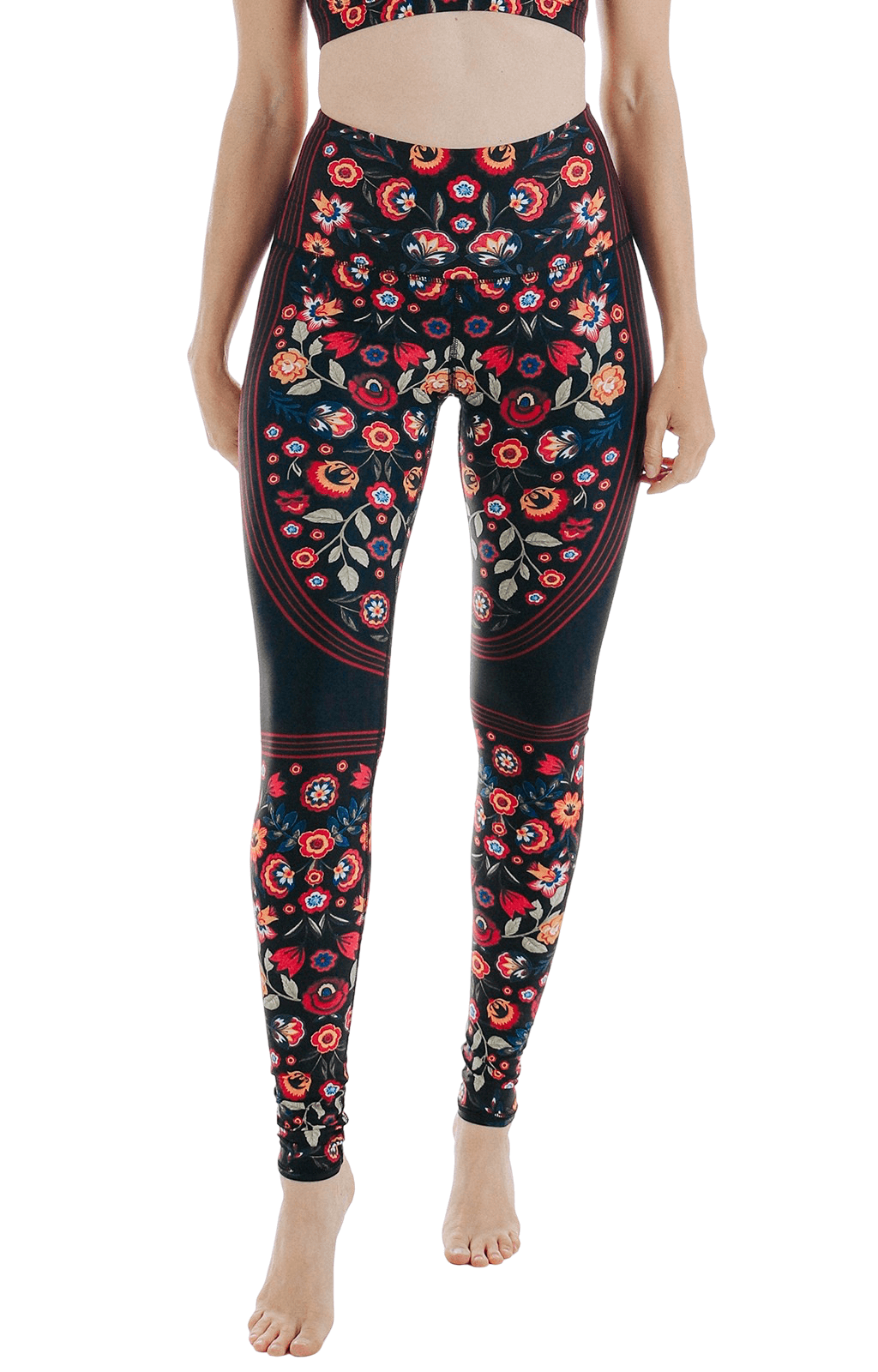 Folklore Printed Yoga Leggings by Yoga Democracy