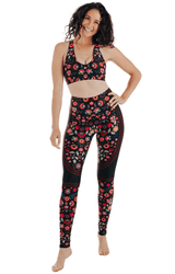 Folklore Printed Yoga Leggings by Yoga Democracy