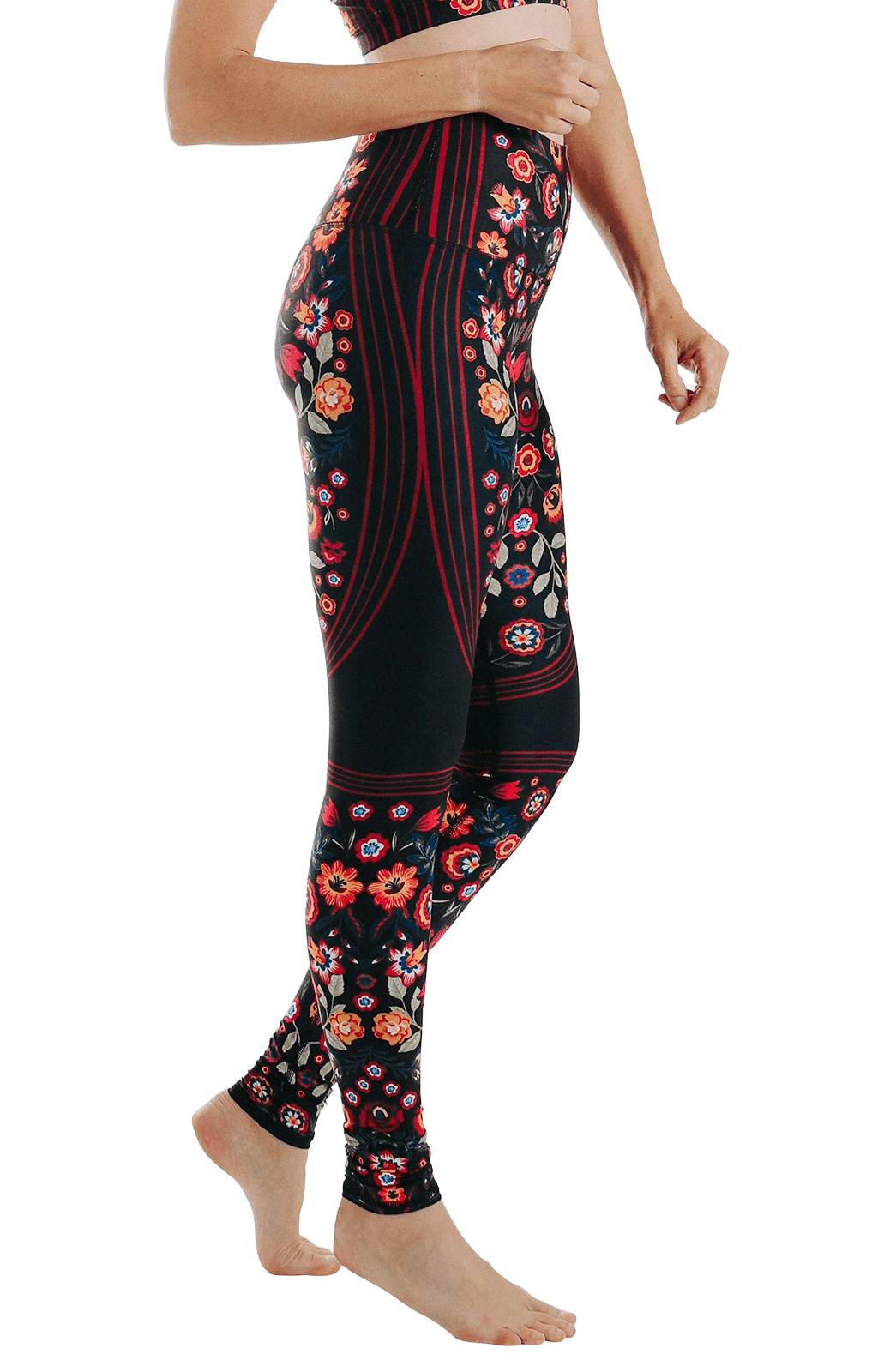 Folklore Printed Yoga Leggings by Yoga Democracy