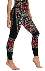 Rustica Printed Yoga Leggings by Yoga Democracy