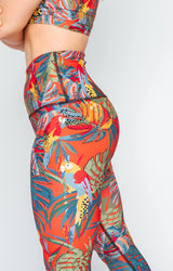 Tropical Paradise Printed Yoga Leggings by Yoga Democracy