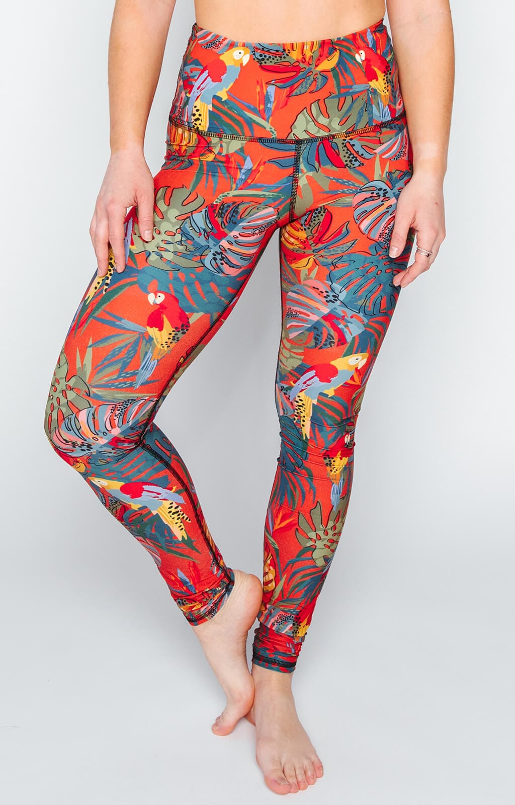 Tropical Paradise Printed Yoga Leggings by Yoga Democracy