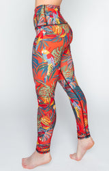 Tropical Paradise Printed Yoga Leggings by Yoga Democracy